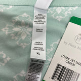 Flora Nikrooz Women's 2 Piece Satin Trim Pyjama Set - Green SIZE - Extra Large