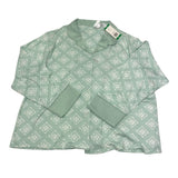 Flora Nikrooz Women's 2 Piece Satin Trim Pyjama Set - Green SIZE - Extra Large