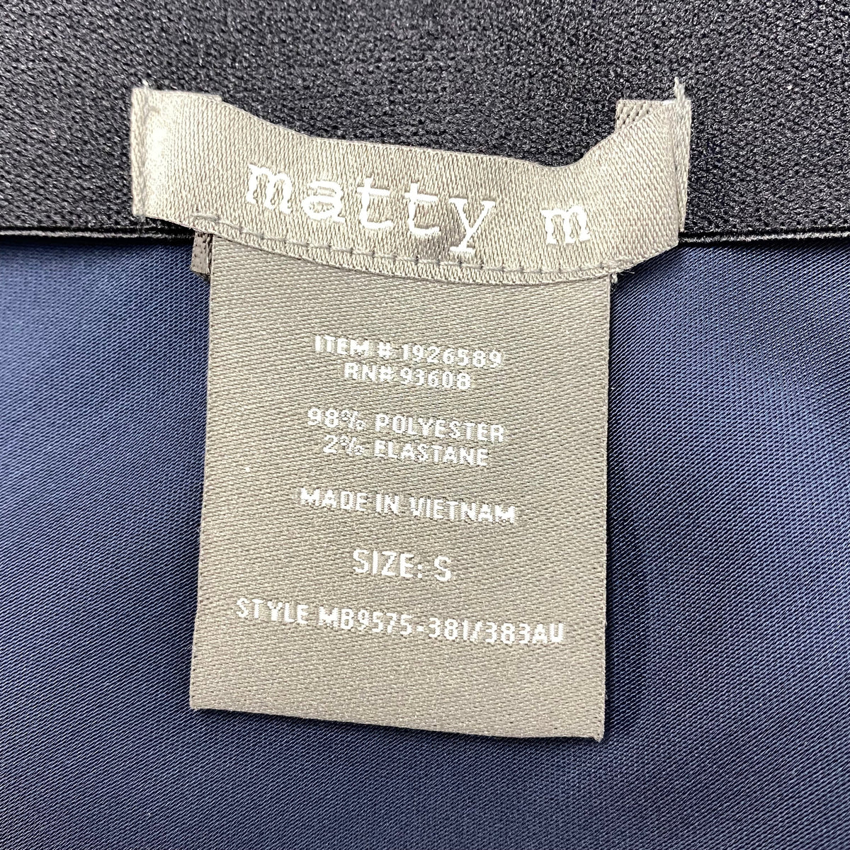 Matty M Women's Satin Midi Skirt - Navy SIZE - Small