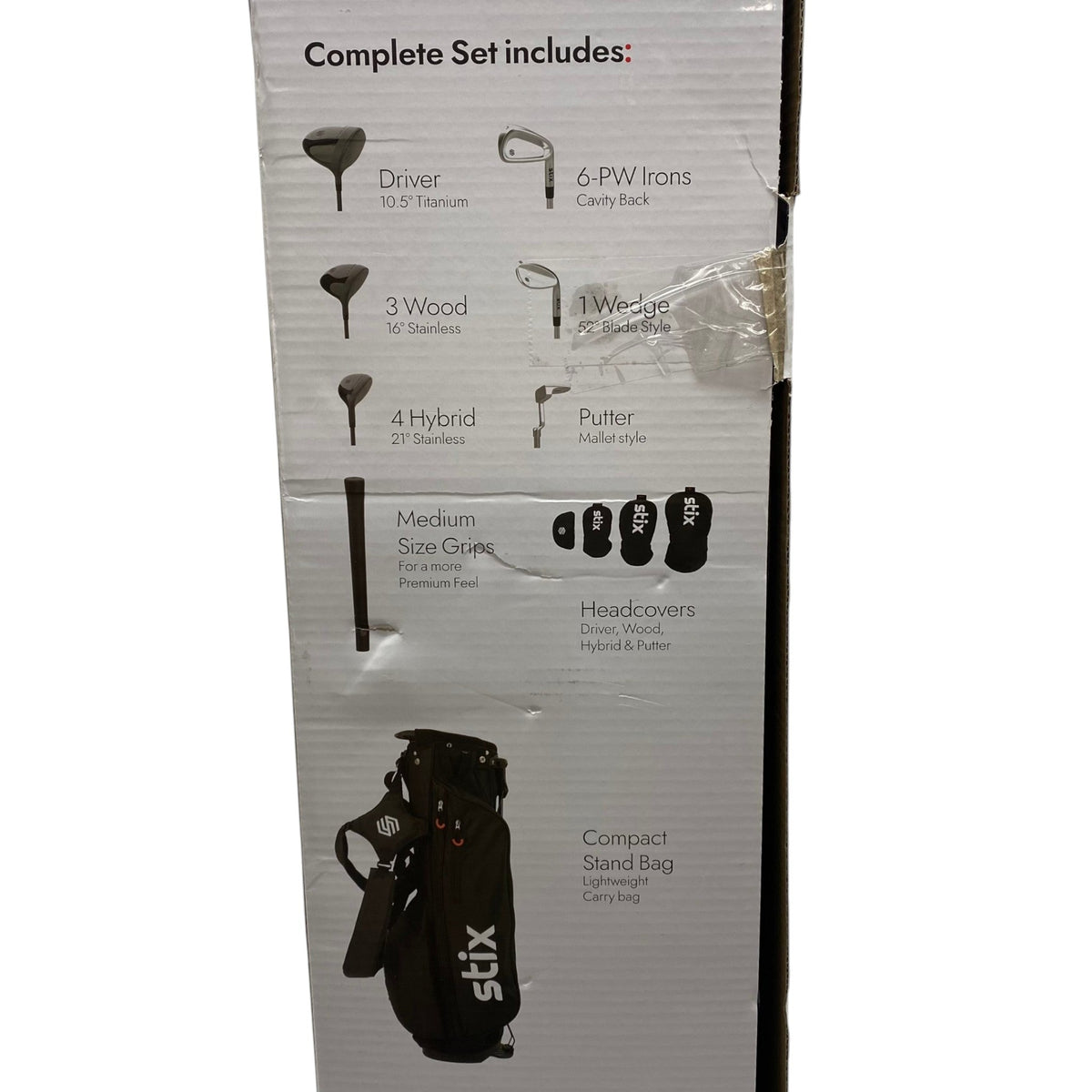 Stix 10 Piece Right Hand Golf Club Set