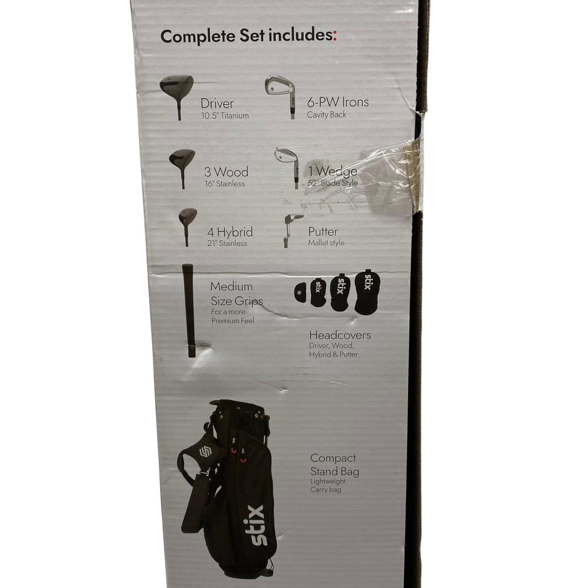 Stix 8 Piece Right Hand Golf Club Set
