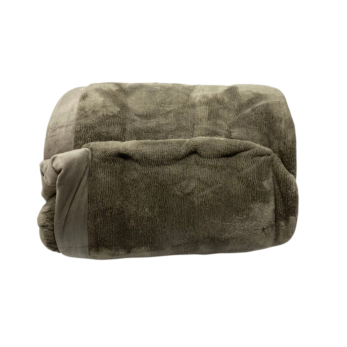 Nemcor Plush Blanket - King Size - Taupe