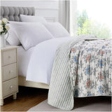 Fraiche Maison Microfibre Quilt - King Size - Floral Blockprint