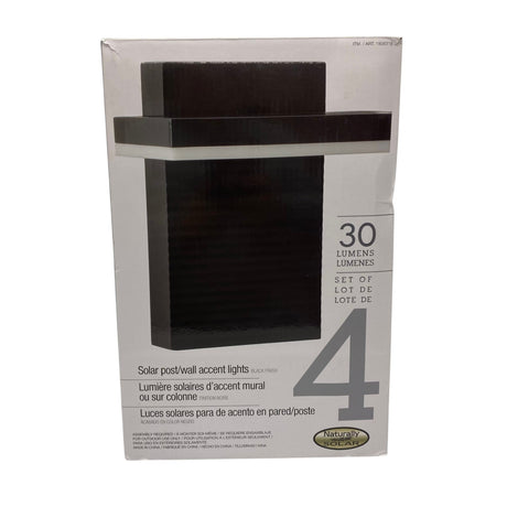 Naturally Solar 4x Solar Wall Light