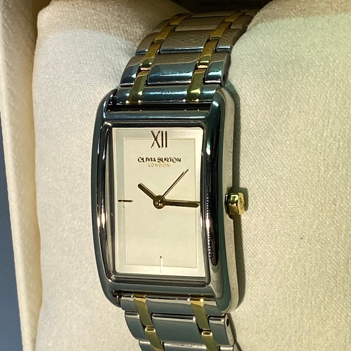Olivia Burton Women's Classic 23mm Grove White & Two Tone Bracelet Watch