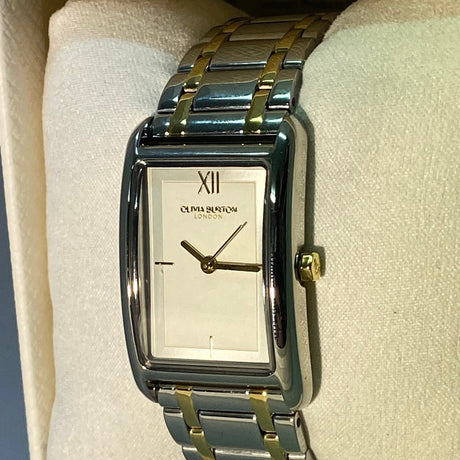 Olivia Burton Women's Classic 23mm Grove White & Two Tone Bracelet Watch