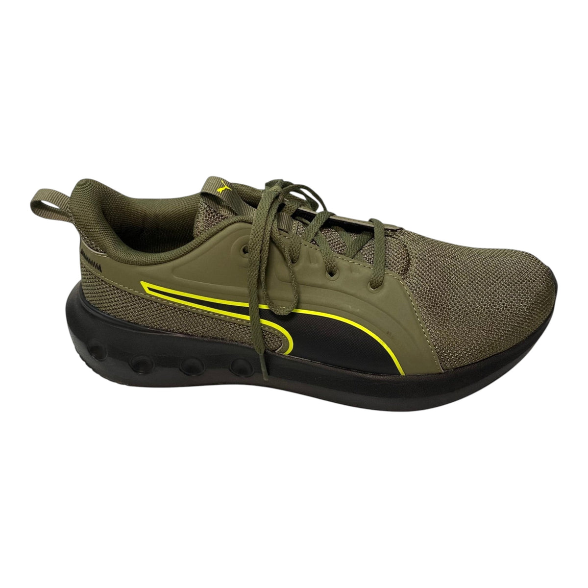 Puma Men's Carson Softride Sneakers Black/Green SIZE - 44.5