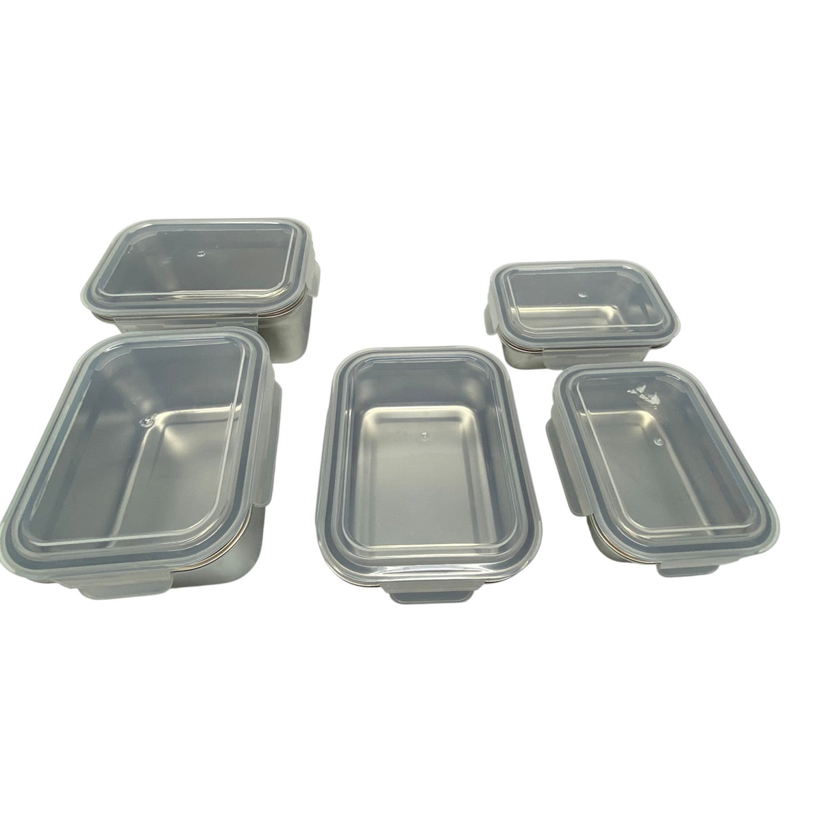 Neoflam 5x Stainless Steel Containers