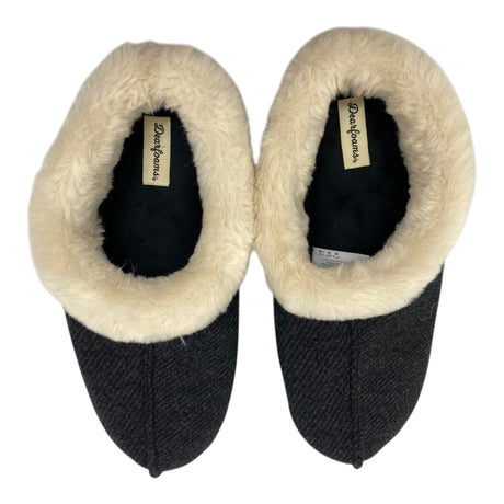 Dearfoam Women's Twill Clog Slipper - Black SIZE - Extra Large