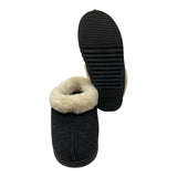 Dearfoam Women's Twill Clog Slipper - Black SIZE - Extra Large
