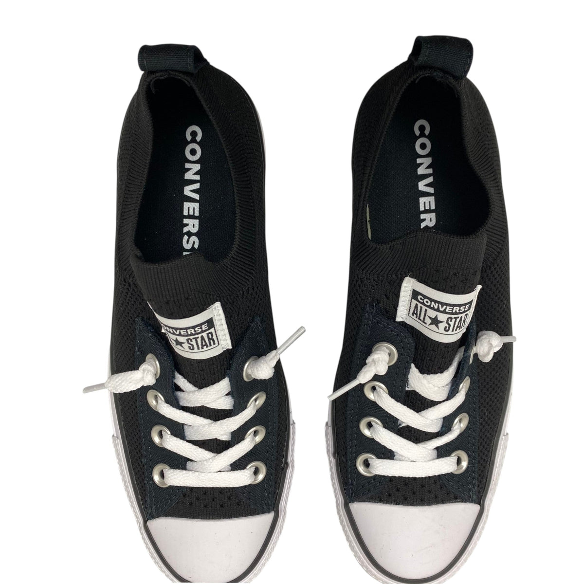Converse Women's Knit Sneakers - Black - Size 37.5 SIZE - 37.5