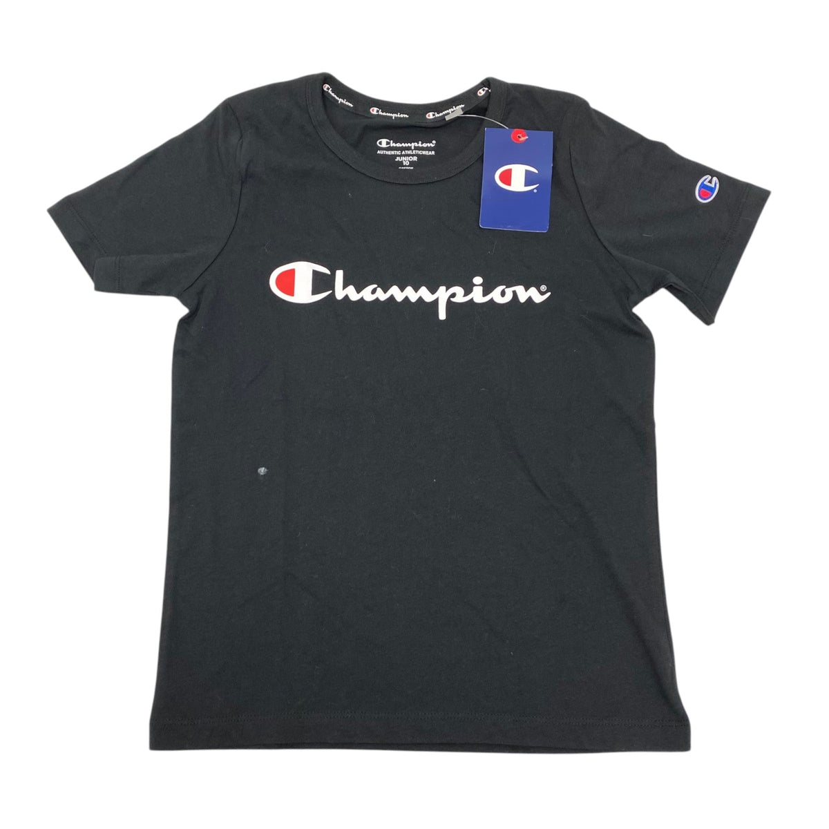 Champion Kid's Script Short Sleeve Tee SIZE - 10
