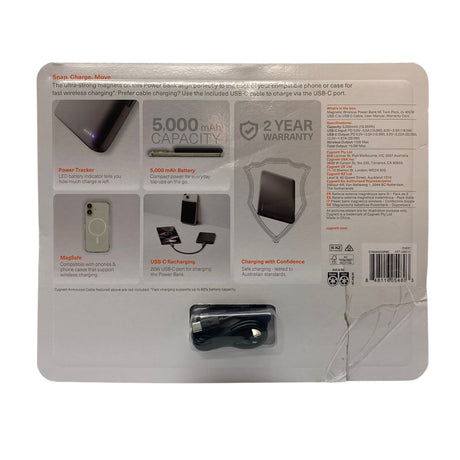 Cygnett 2 Pack Magnetic Wireless Power Bank 5K