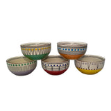 Over & Back 5x Stardust Stoneware Bowls 650ml