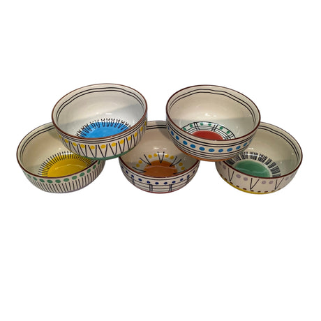 Over & Back 5x Stardust Stoneware Bowls 650ml