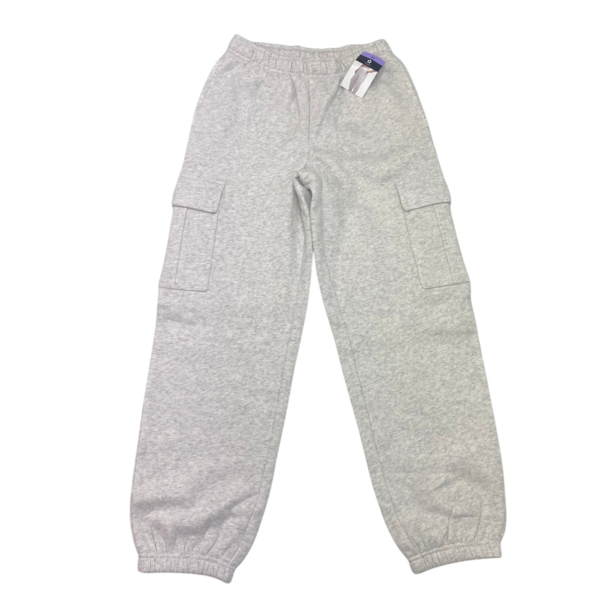 Tuff Women's Cargo Jogger Pants - White Marle SIZE - Extra Small