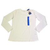 Segments Women's Long Sleeve Supima Cotton Tee - White - SIZE - Large