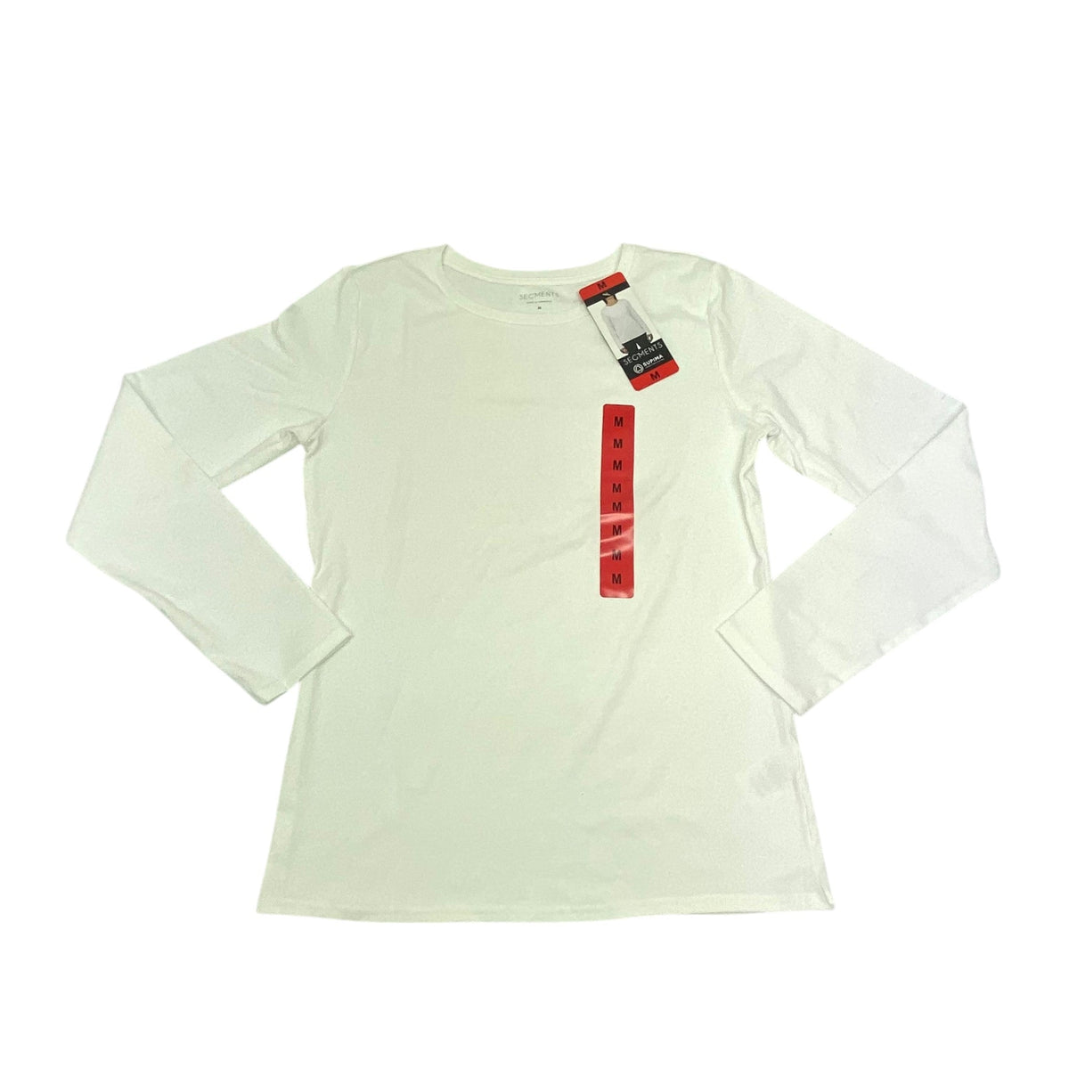 Segments Women's Long Sleeve Supima Cotton Tee - White - SIZE - Medium