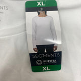 Segments Women's Long Sleeve Supima Cotton Tee - White - SIZE - Extra Large