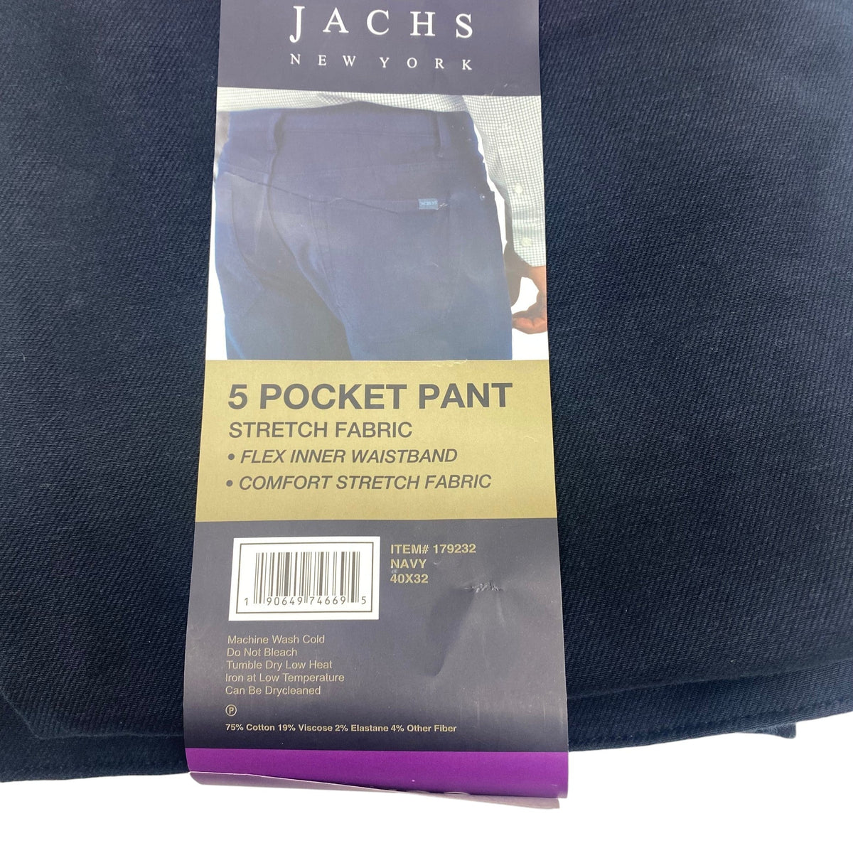 Jachs Men's Straight Fit 5 Pocket Pant SIZE - 40