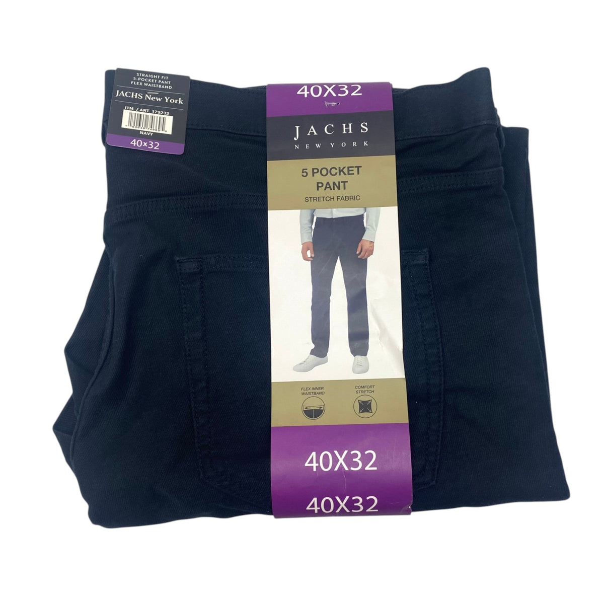 Jachs Men's Straight Fit 5 Pocket Pant SIZE - 40