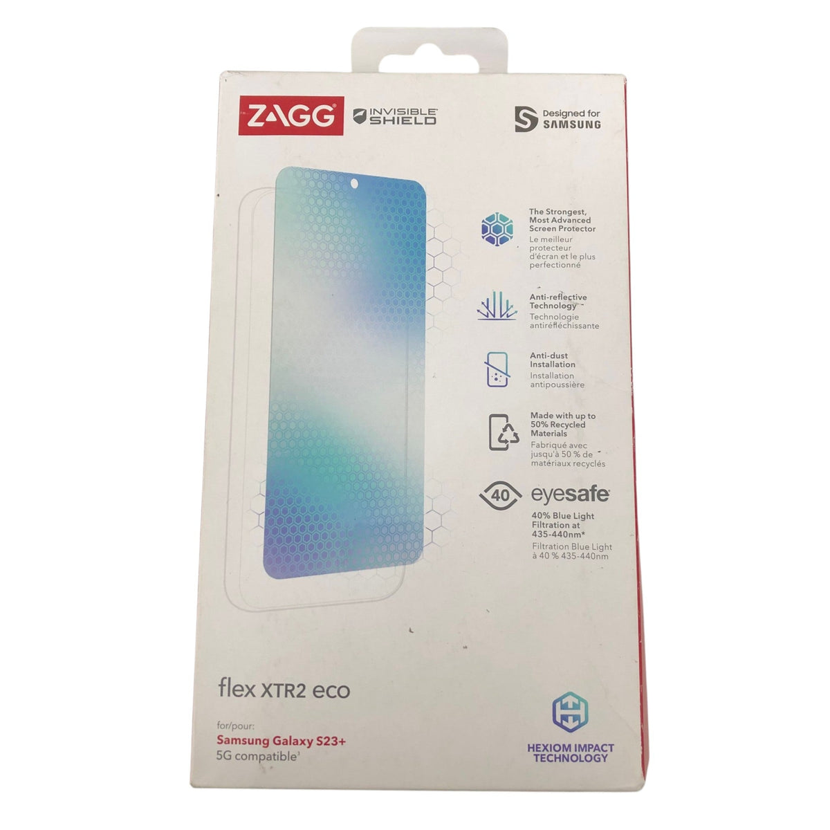 Zagg Galaxy S23+ 5G InvisibleShield Flex XTR2 Eco Screen Protector - Clear