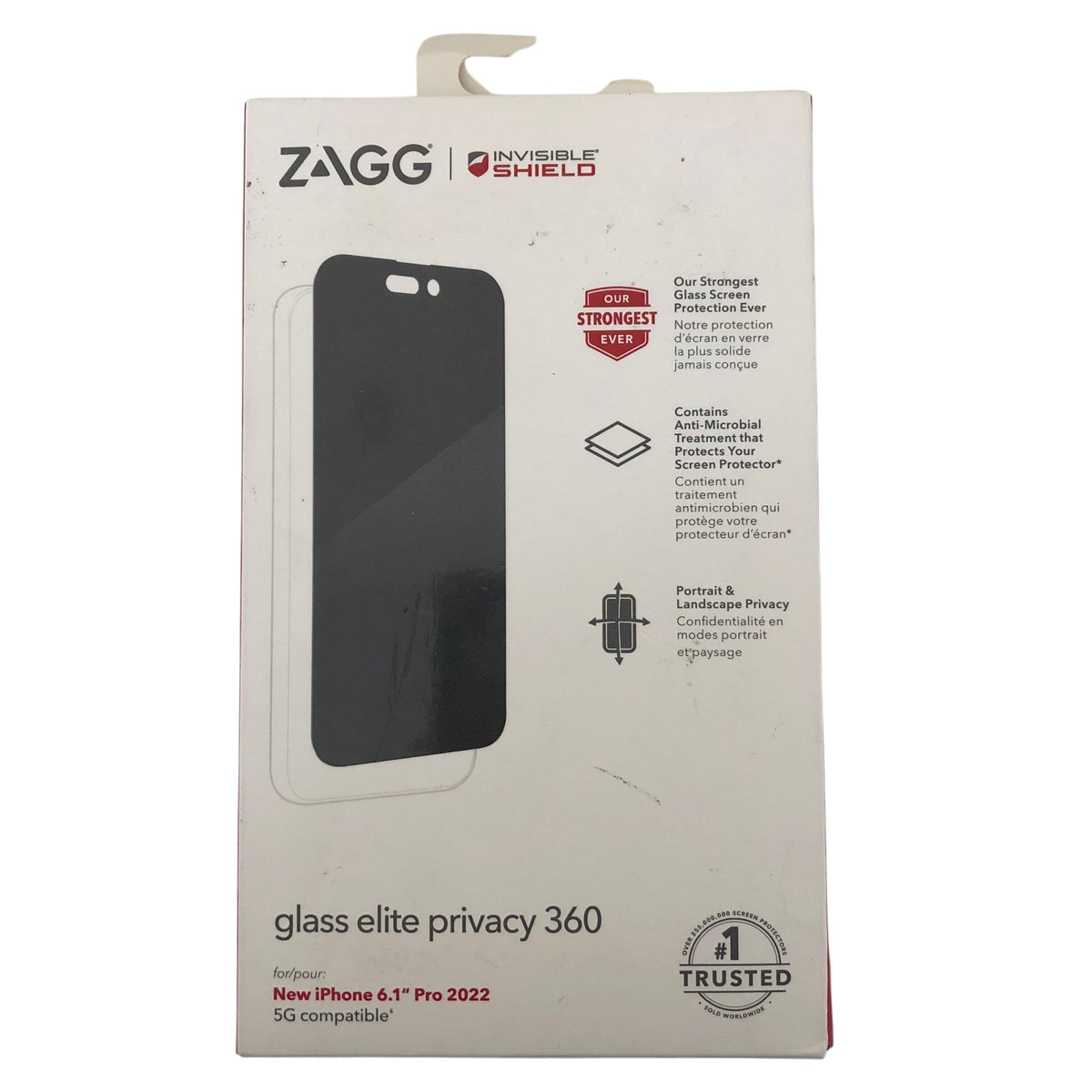 Zagg Glass Elite Privacy 360 Screen Protector For New iPhone 6.1" Pro 2022