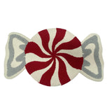 Holiday Hooked Accent Candy Rug