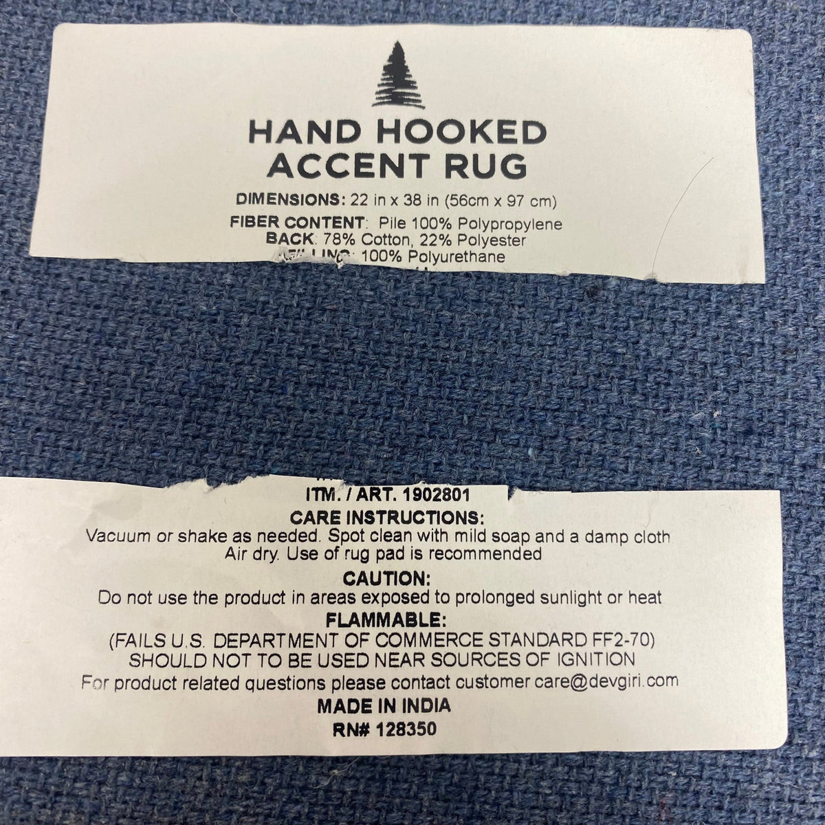 Holiday Hooked Accent Candy Rug