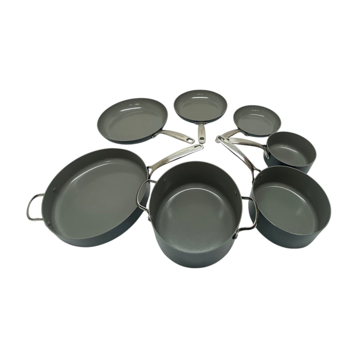 GreenPan Eras 7 Piece Ceramic Non-Stick Cookware Set with Lids - CLICK AND COLLECT ONLY