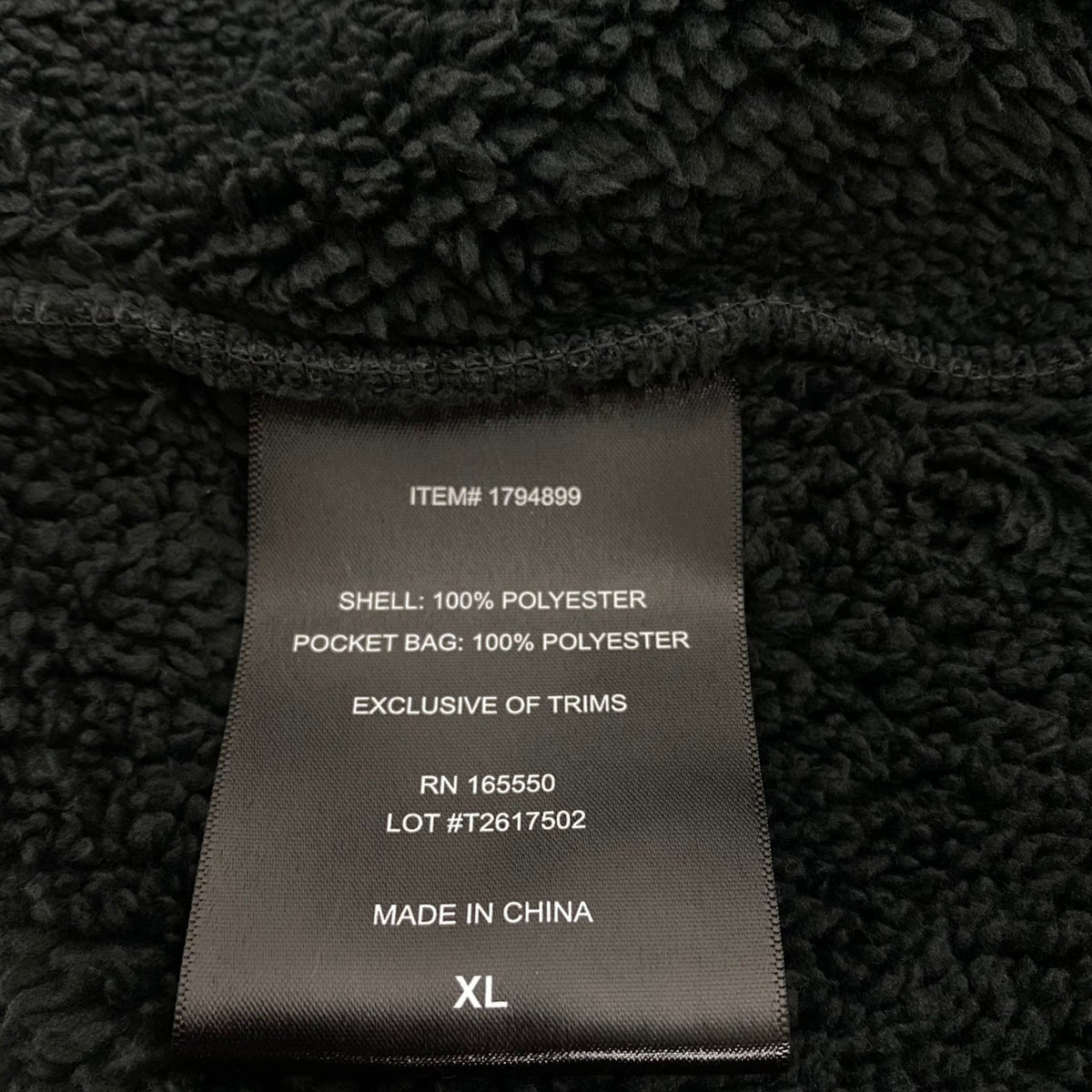 32 Degrees Men's Fleece Zip Up Sweatshirt SIZE - Extra Large