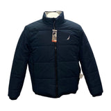 Nautica Men's Reversible Puffer Jacket - Navy/Grey SIZE - Medium