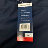 Nautica Men's Reversible Puffer Jacket - Navy/Grey SIZE - Medium