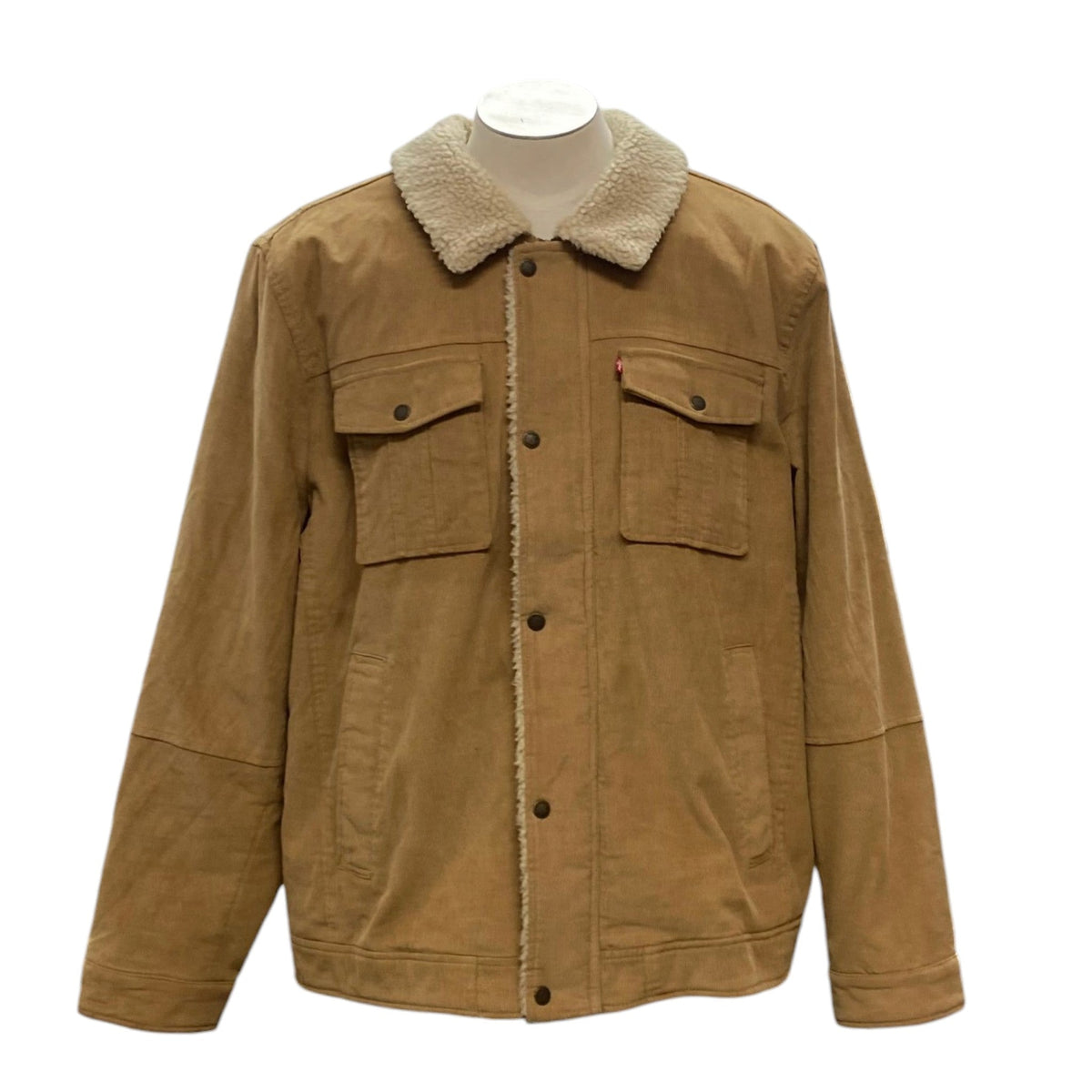 Levis Men's Corduroy Sherpa Lined Jacket - Tan SIZE - XXL