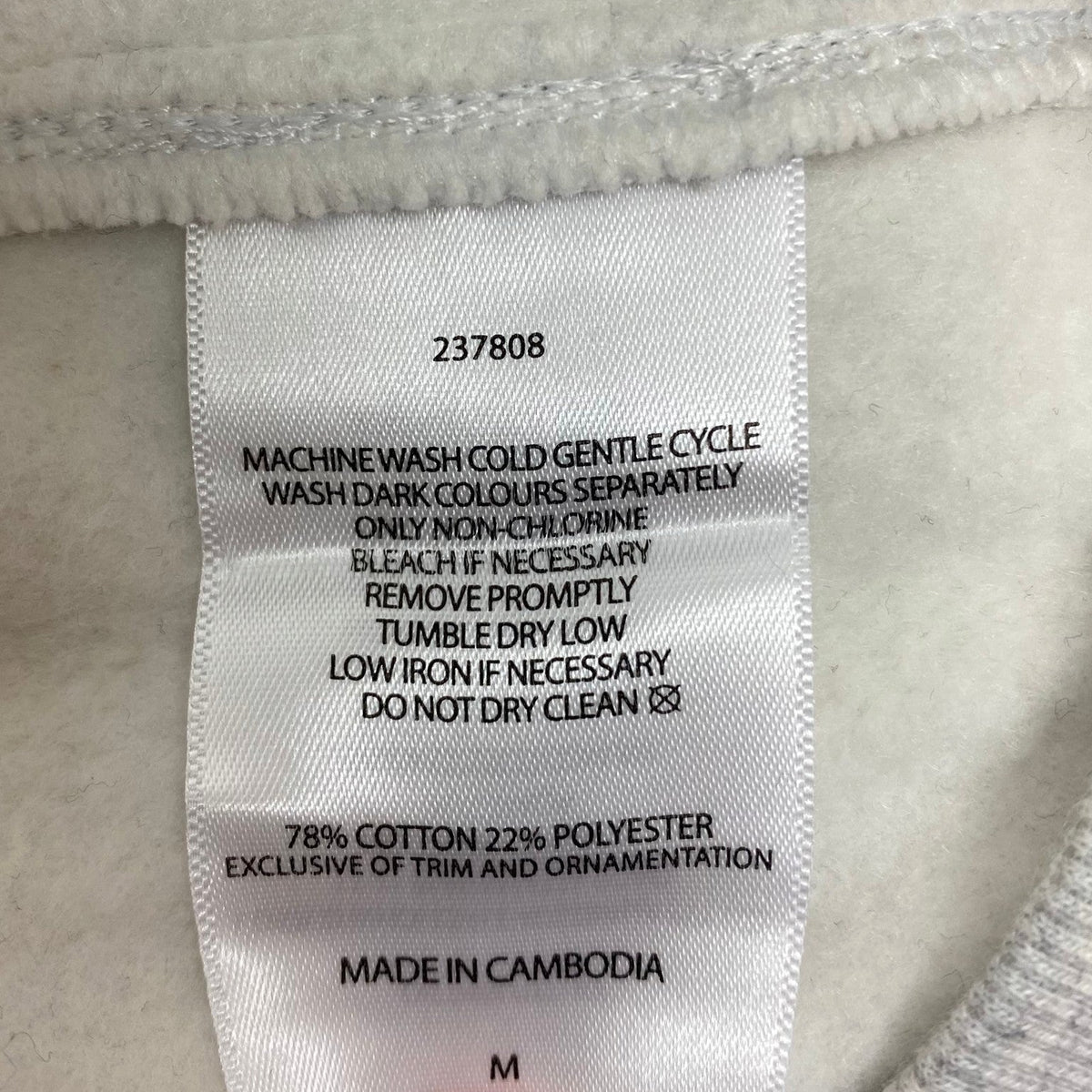Tuff Women's 1/4 Zip Sweatshirt - White Marle SIZE - Medium