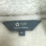 Tuff Women's 1/4 Zip Sweatshirt - White Marle SIZE - Medium