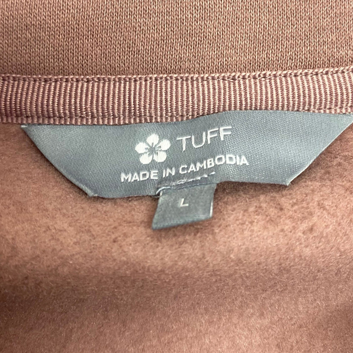Tuff Women's 1/4 Zip Sweatshirt - Mauve SIZE - Large