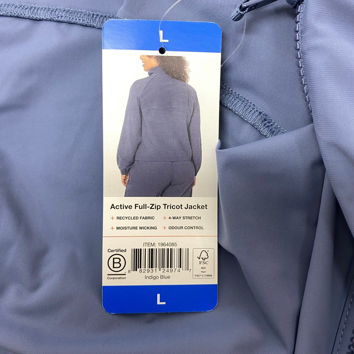 Mondetta Women's Active Full Zip Tricot Jacket SIZE - Large