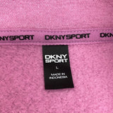 DKNY Women's Half Zip Sweatshirt - Dusty Orchid SIZE - Large