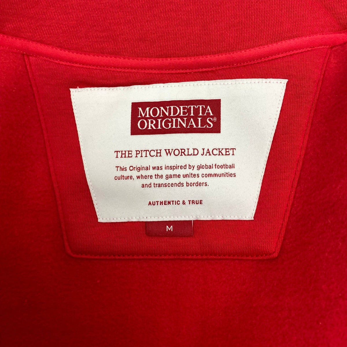 Mondetta Men's Soccer Jacket - Pitch Red/Spain SIZE - Medium