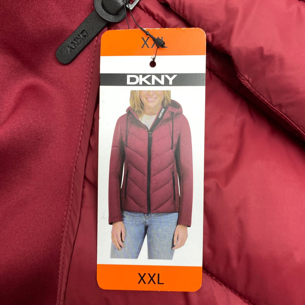 DKNY Women's Mix Media Jacket SIZE - XXL