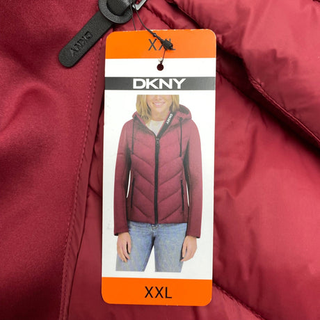 DKNY Women's Mix Media Jacket SIZE - XXL