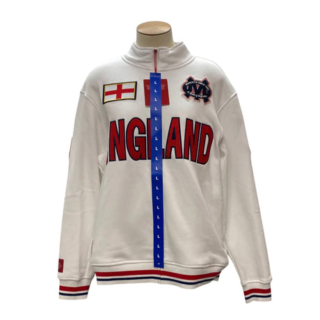 Mondetta Men's Soccer Jacket - Pitch White/England SIZE - Large