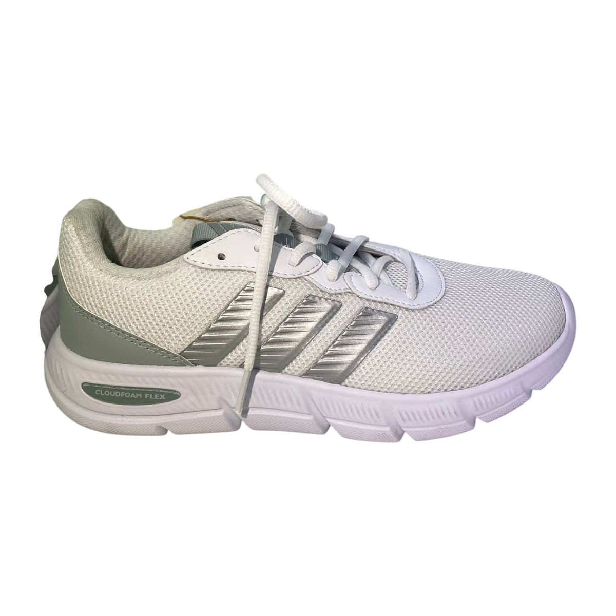 Adidas Women's Cloudfoam Flex Wide Fit Sneakers - White SIZE - 7.5