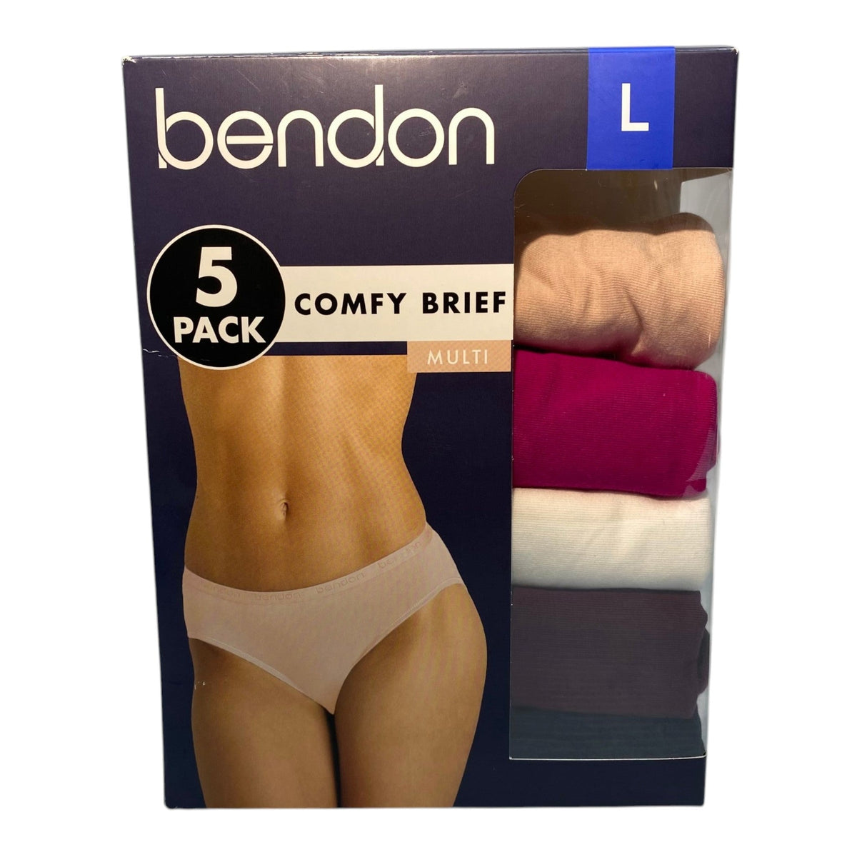 Bendon Women's 5x Comfy Brief - Multicolour SIZE - Large