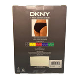 DKNY Women's 4x Cotton Bikini Brief - Black SIZE - Extra Large
