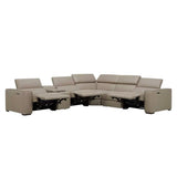 Gilman Creek Leather Power Reclining Sectional With Power Headrests - CLICK AND COLLECT ONLY