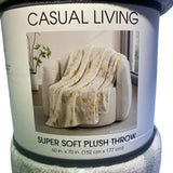 Casual Living Super Soft Plush Throw - Chloe Honey - 152 x 177cm