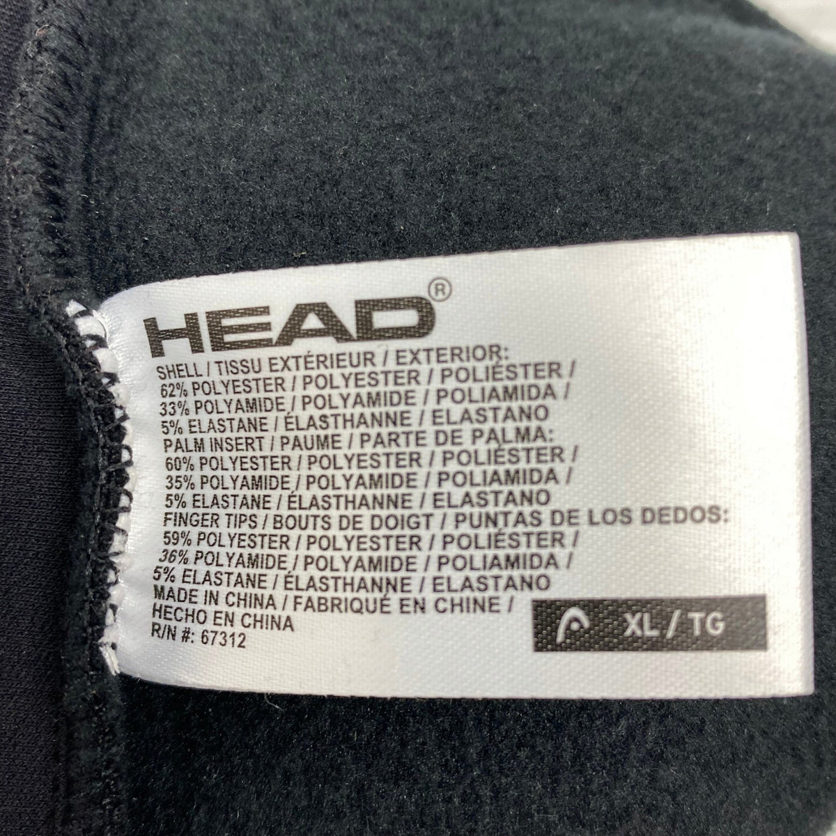 Head Men's Ultrafit Touchscreen Running Gloves SIZE - Extra Large