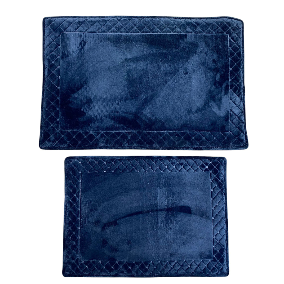 Town & Country 2 Pack Memory Foam Bath Mats - Navy